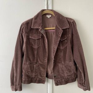 J. Jill Brown Corduroy Jacket